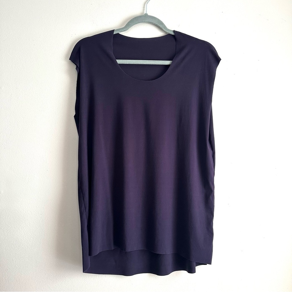 Wolford • Sleeveless Cut-Off Longline Modal Top‎